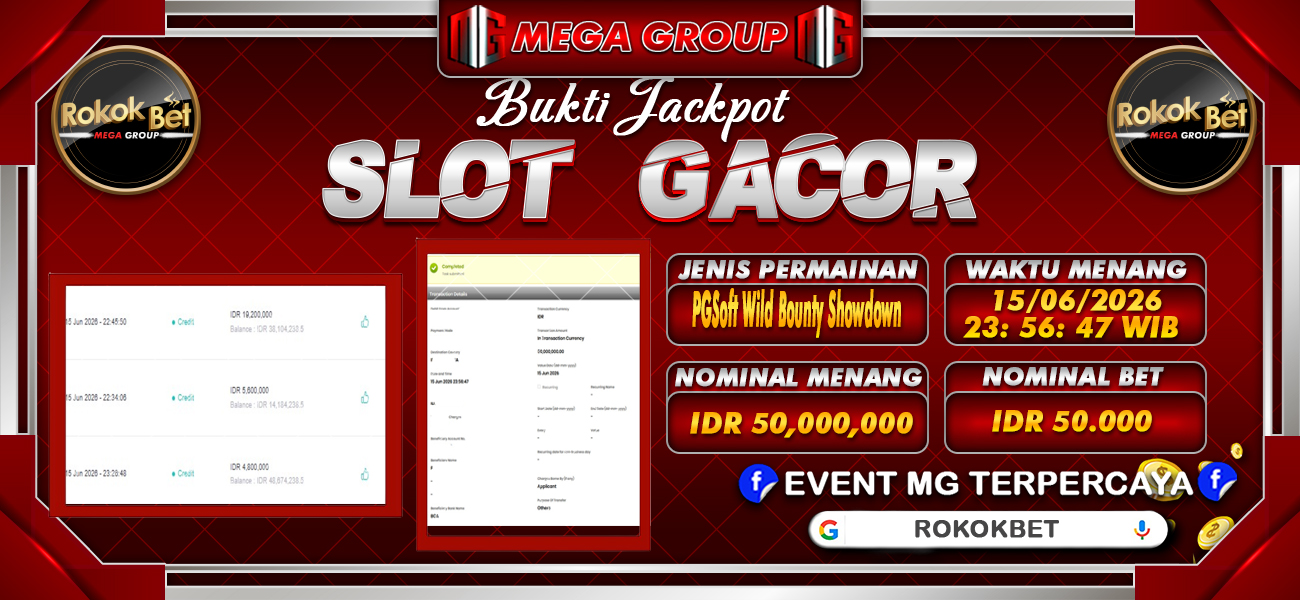 Bukti JP situs Rokokbet hari Selasa, 16 Juni 2026